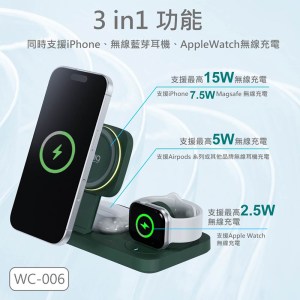 MINIQ-3in1折疊平板磁吸無線充電座