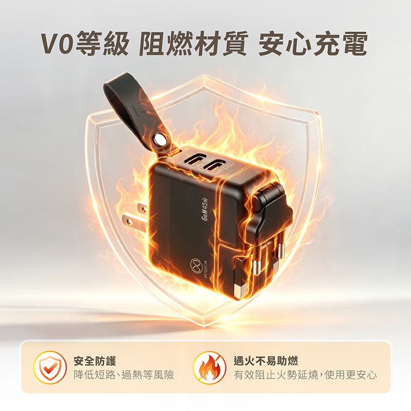 【BSMI認證】45W/氮化鎵多國萬國充電器/PD快充/Type-C雙孔/萬用旅行轉接頭/英美澳歐規